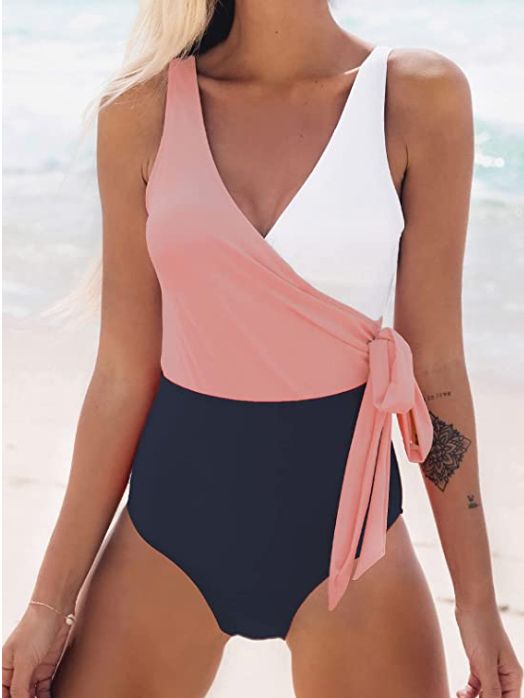 cupshe wrap swimming suit