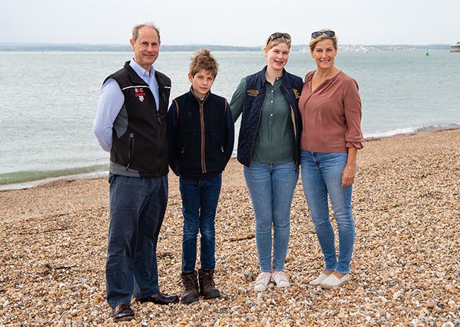 wessex family on beach