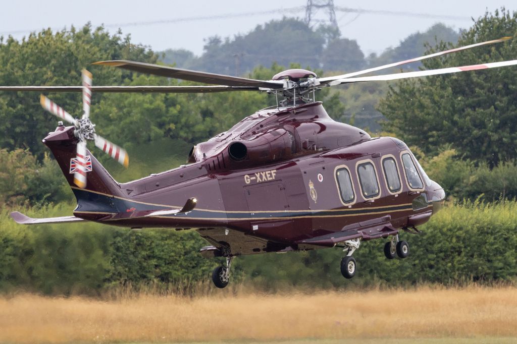 Charles' helipad has been moved