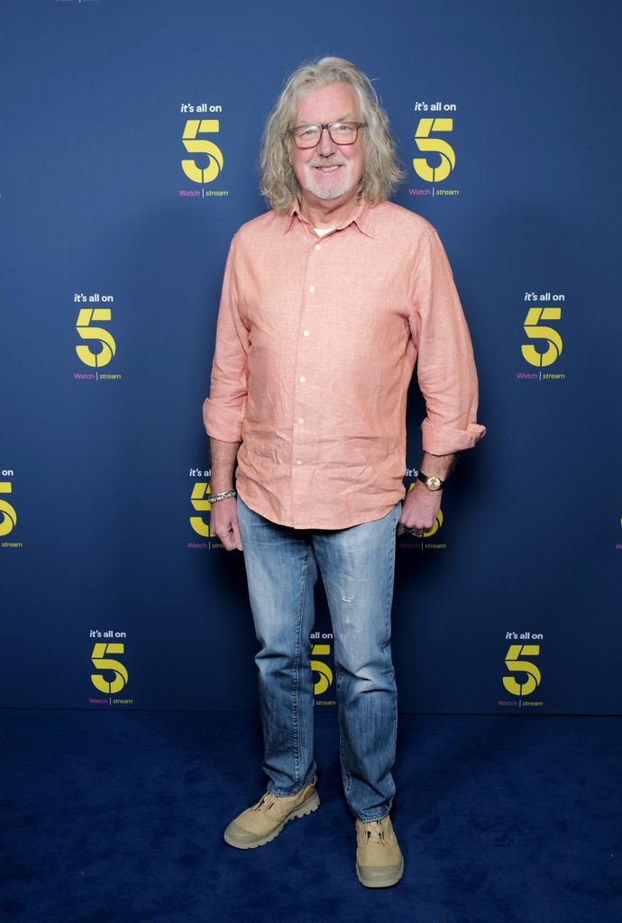 LONDON, ENGLAND - MARCH 12: James May attends the launch event for "5", uniting Channel 5 and streaming service My5 under one brand  on March 12, 2025 in London, England. (Photo by Darren Gerrish/WireImage for 5/Paramount)