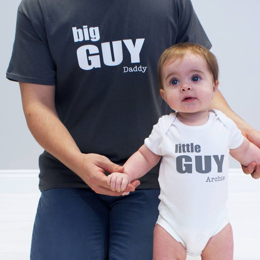Matching Daddy and baby shirts from NotOnTheHighStreet