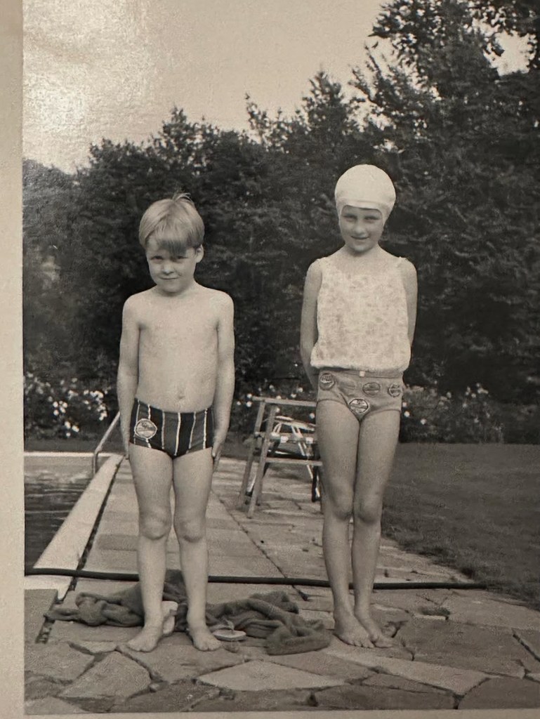 Princess Diana and her younger brother, Charles Spencer