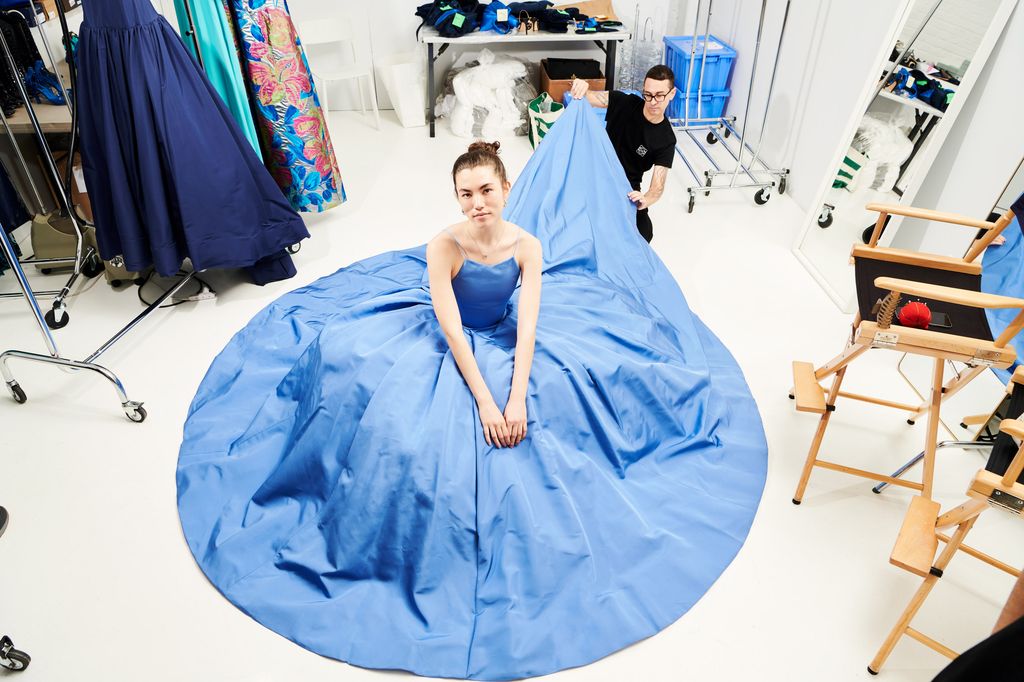 Fashion designer Christian Siriano behind the scenes 