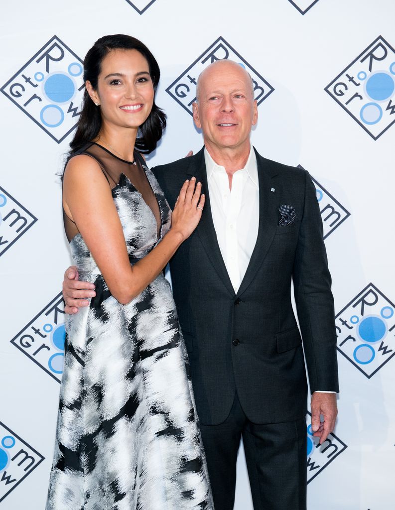 mma Heming and Bruce Willis in 2017