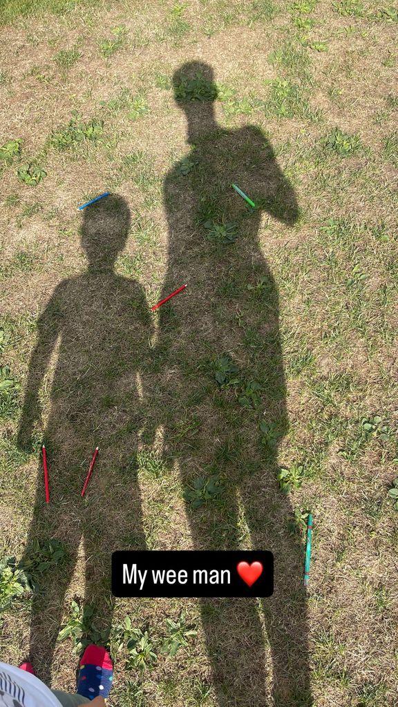 shadows of andy murray and son teddy