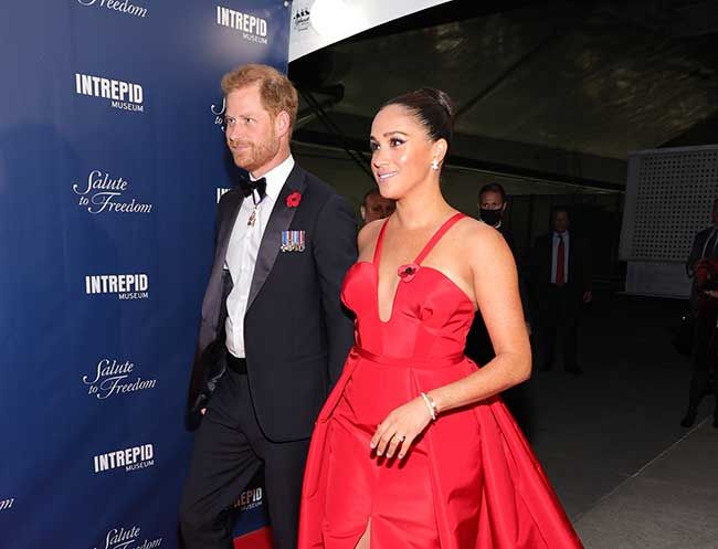 Meghan and Harry at the gala event