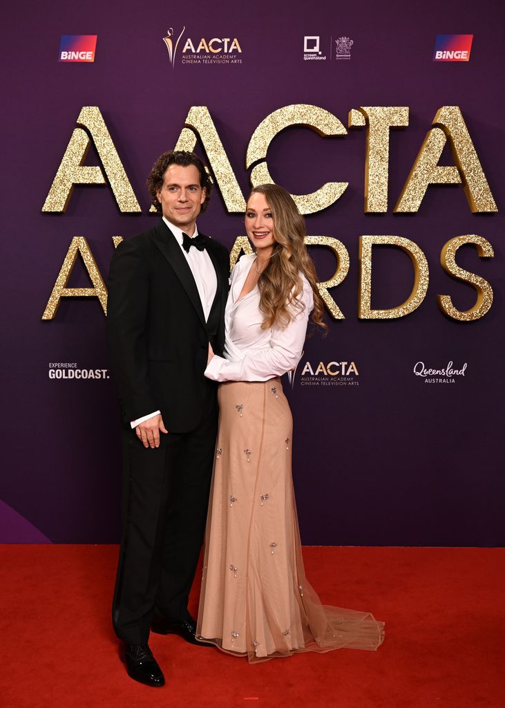 Henry Cavill and Natalie Viscuso attend 2025 AACTA Awards