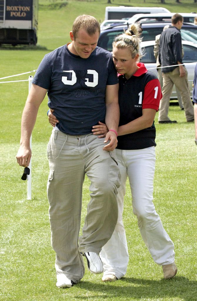 Zara and Mike pda at The Rundle Cup Polo Day in 2005