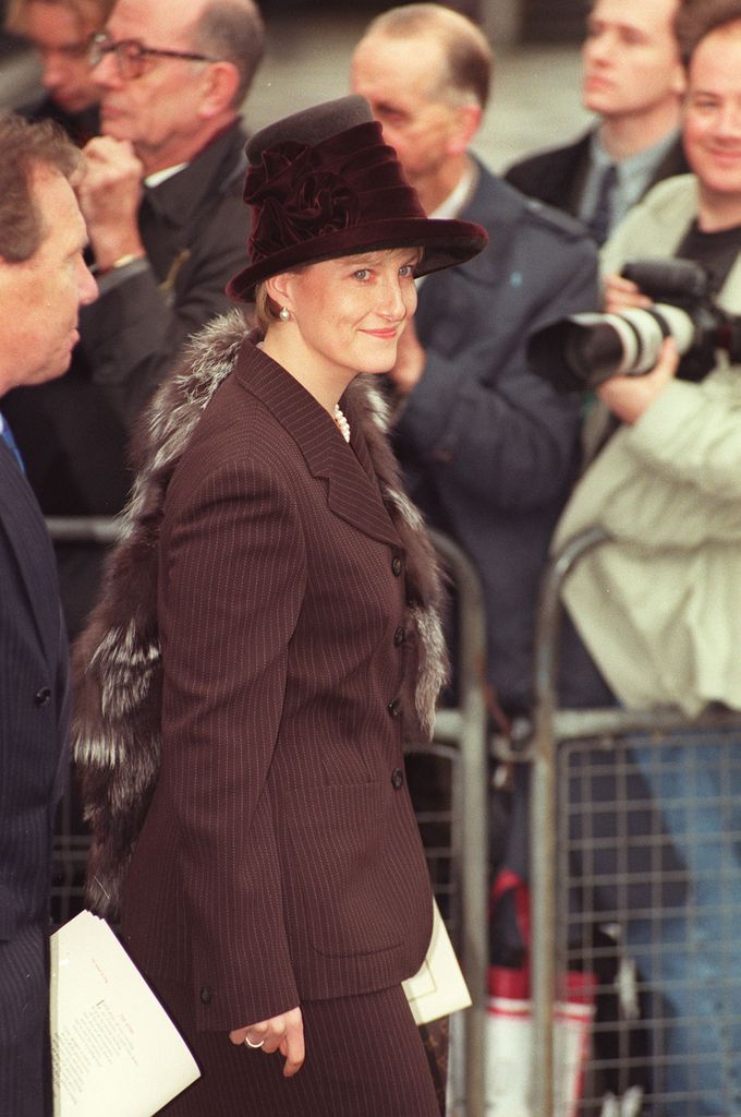 The Duchess of Edinburgh in chocolate brown