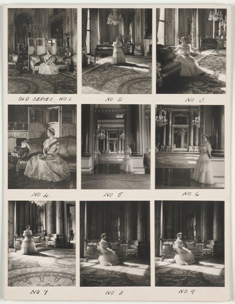 A series of the then Queen Elizabeth taken by Cecil Beaton
in 1939. “He strove to create a new image for the Queen,
combining tradition with modernity,” Alessandro says