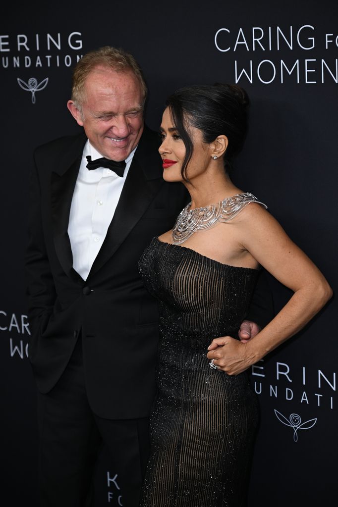 Salma Hayek and Francois-Henri Pinault visit the Kering Foundation care for dinner for women