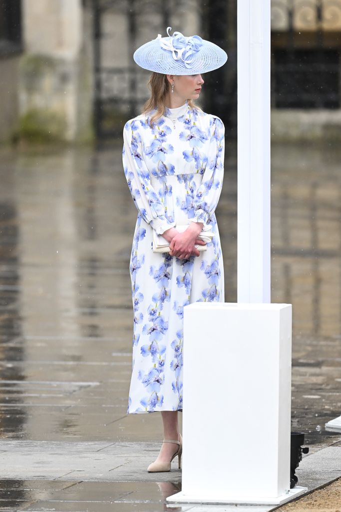 Lady Louise Windsor attends the Coronation of King Charles III and Queen Camilla on May 06, 2023 in London, England.