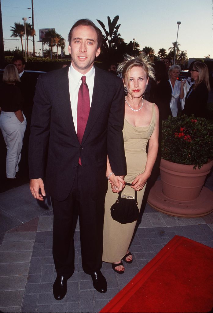 Nicolas Cage stood with Patricia Arquette