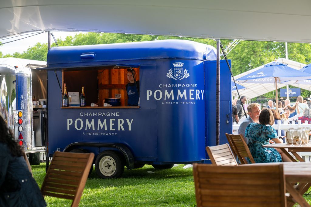 Champagne Pommery drinks cart in Polo in the Park