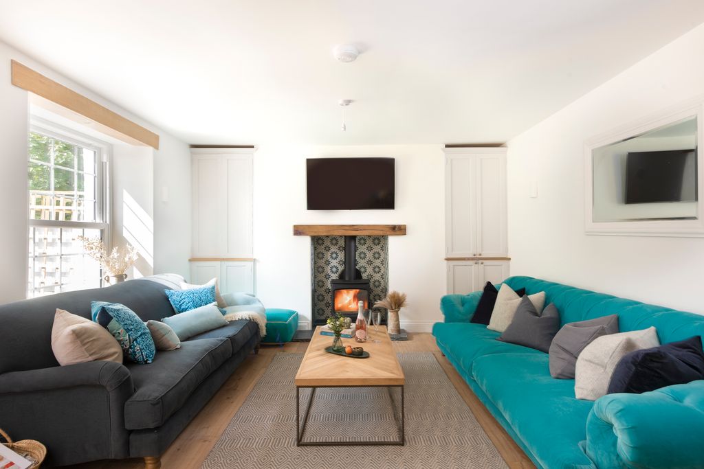 The snug where the little ones happily played at Moss Farmhouse Cornwall