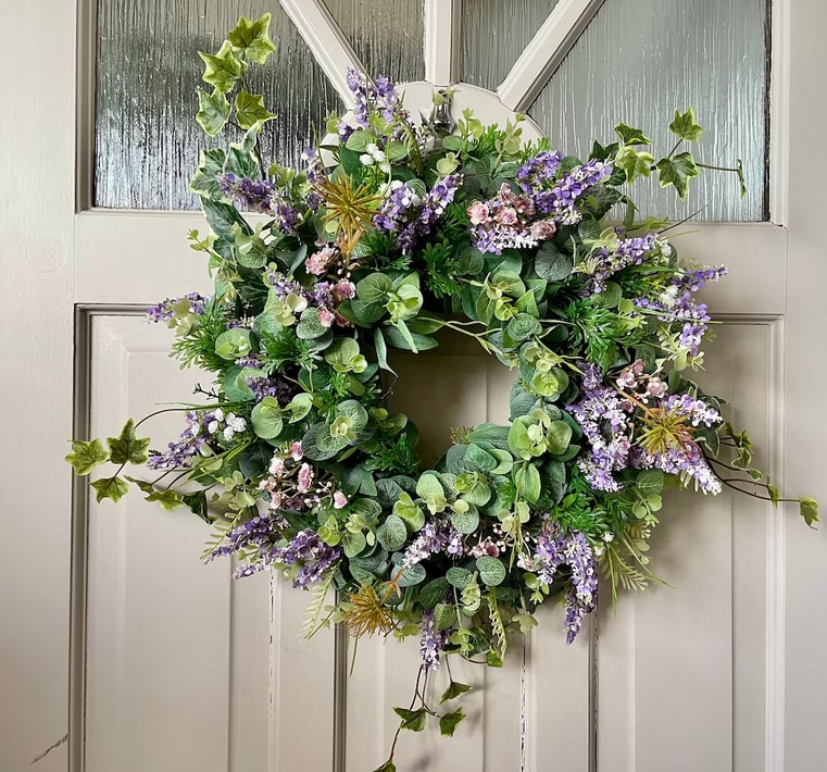 etsy lavender wreath.