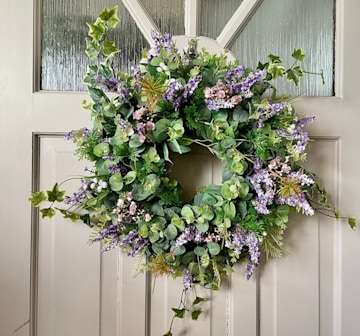 etsy lavender wreath.