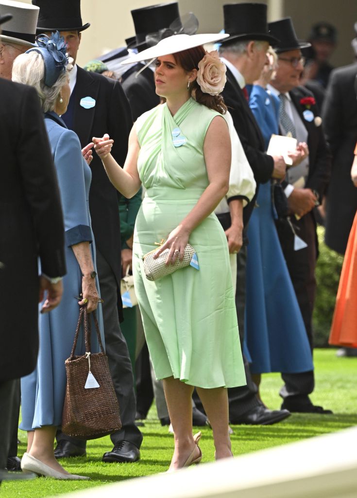 Princess Eugenie in mint dress at Royal Ascot