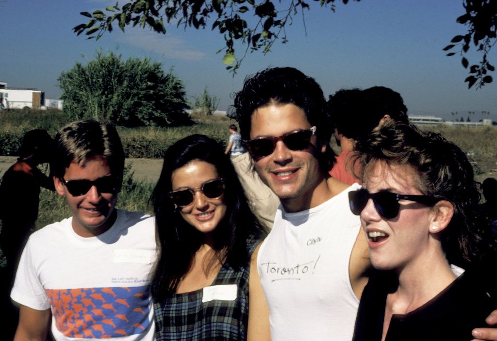 Emilio Estevez, Demi Moore, Rob Lowe, and Melissa Gilbert