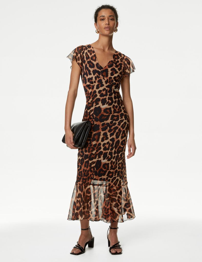 leopard print dress marks and spencer 