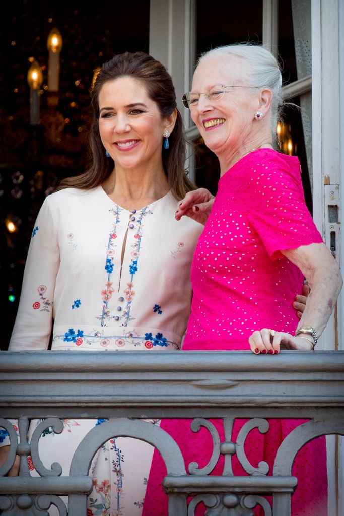 Queen Margrethe of Denmark and Crown Princess Mary on May 26, 2018 in Copenhagen, Denmark. 