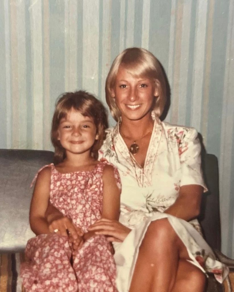 throwback image of louise redknapp with her mother 