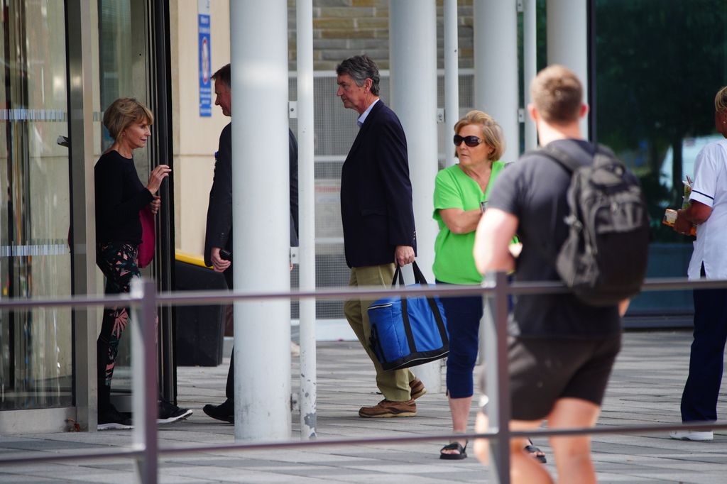 Sir Tim Laurence had lunch with the Princess at the hospital