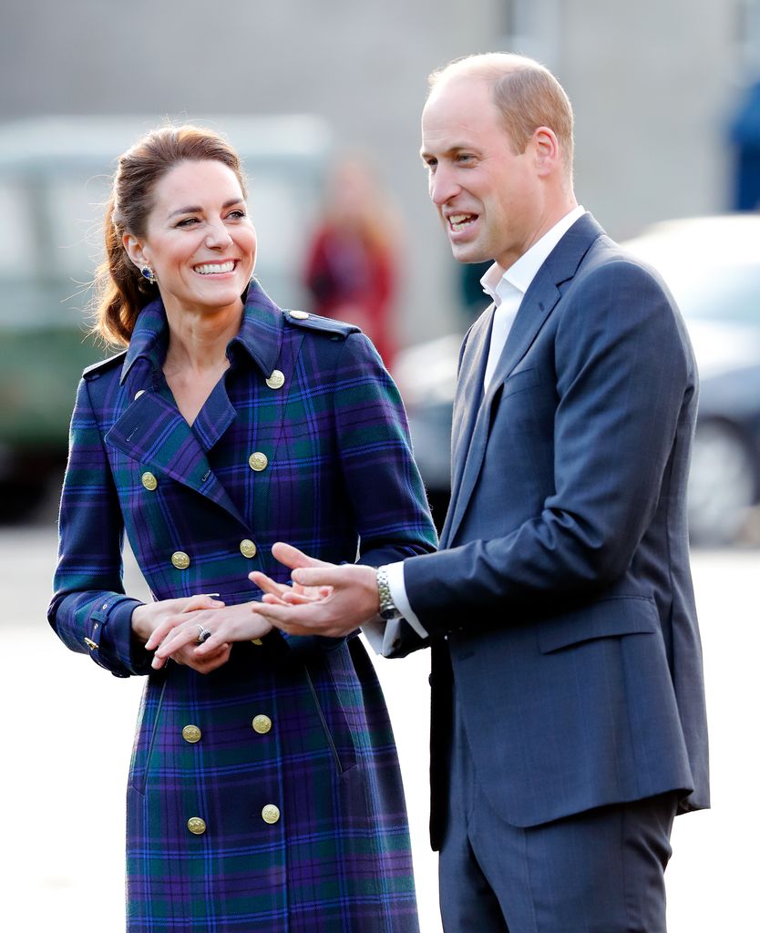William and Kate at the Palace of Holyroodhouse in 2021