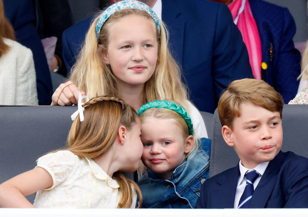 Royal cousins Princess Charlotte, Prince George, Lena Tindall and Savannah Phillips