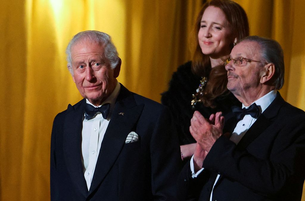 Britain's King Charles III (L) attends the Royal Variety Performance at the Royal Albert Hall in London on November 22, 2024