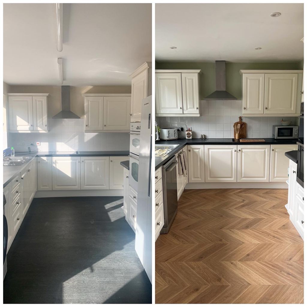 kitchen before and after