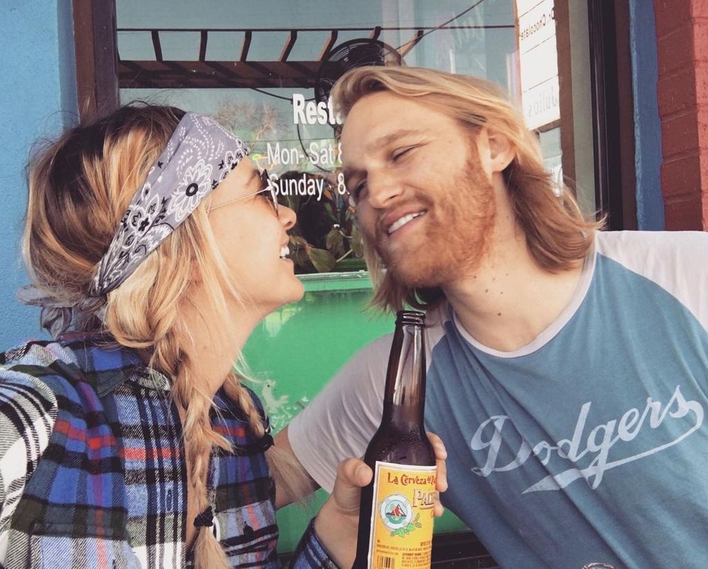 Meredith Hagner and Wyatt Russell seen on an outing in a photo shared on Instagram
