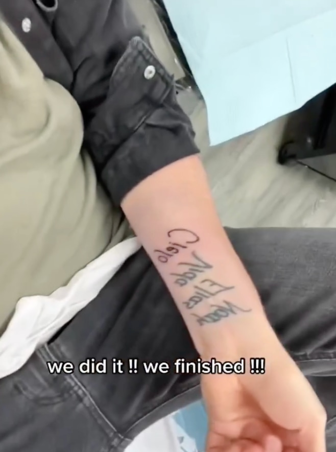 The Canadian singer has the names of his four children inked on his arm