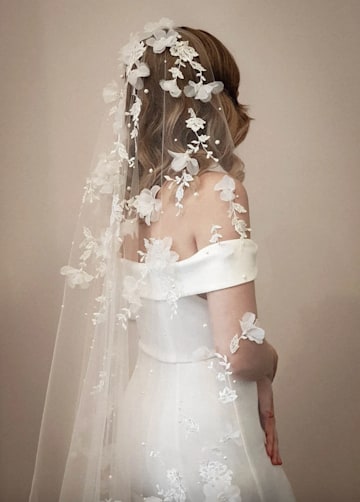 Riviera wedding veil