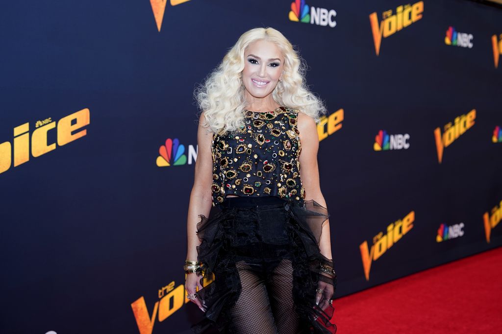 Gwen on The Voice red carpet