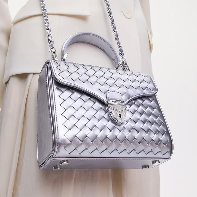 Aspinal Mayfair bag in blue metallic