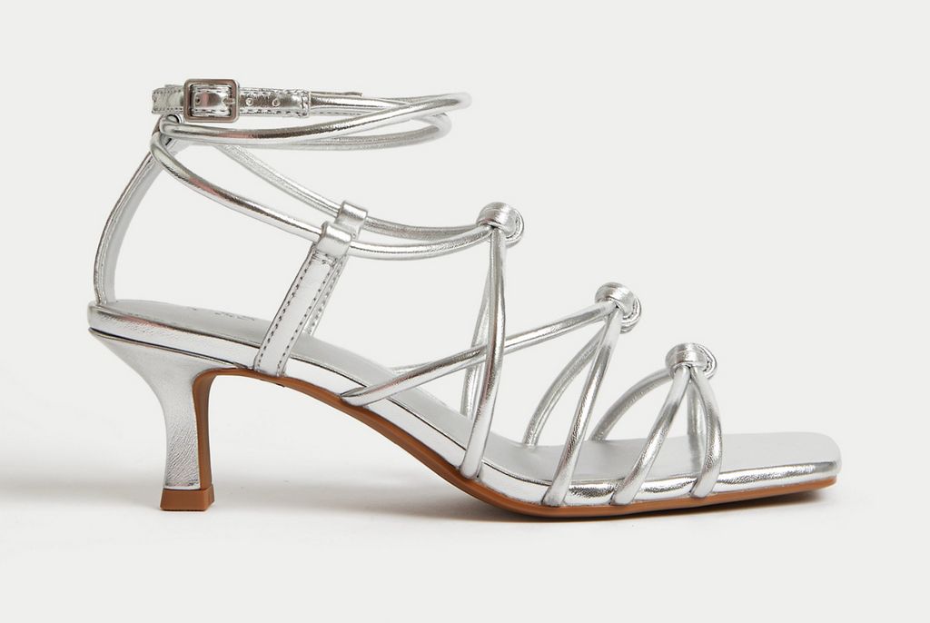 M&S Collection Knot Strappy Kitten Heel Sandals