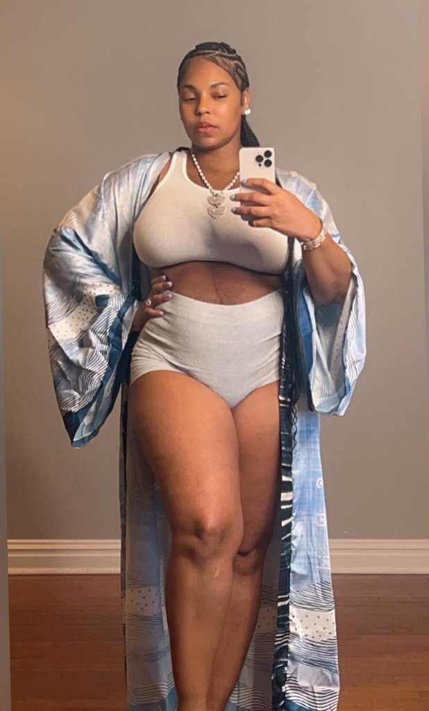 Photo shared by Ashanti on Instagram August 2024 confirming she had welcomed her baby with Nelly, a son named Kareem Kenkaide Hayes, born on July 18, 2024