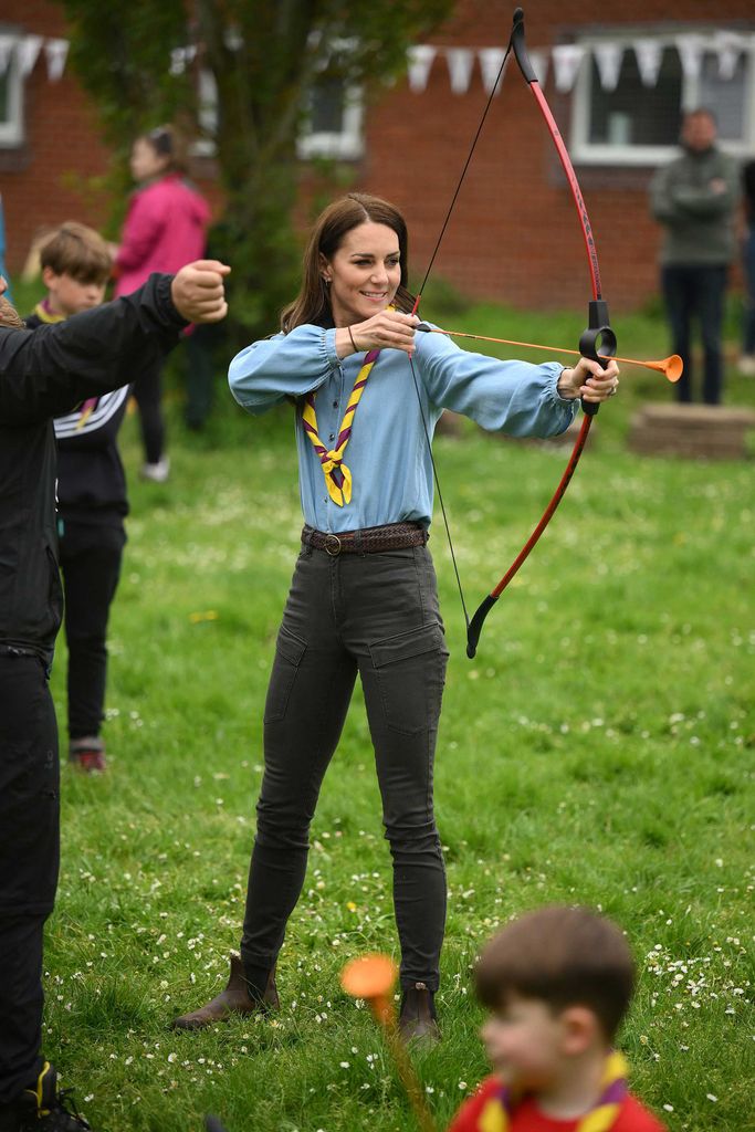 Princess Kate at a scout event in May 2023