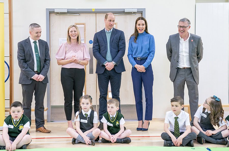 kate middleton prince william primary school visit