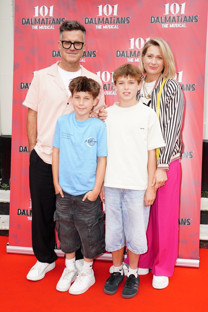 Bill, Sian and their sons attended the opening night of 101 Dalmatians The Musical in July 2025