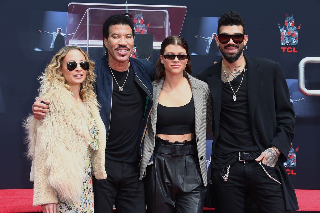 HOLLYWOOD, CA - MARCH 07:  Nicole Richie, Lionel Richie, Sofia Richie and Miles Richie attend the Lionel Richie Hand And Footprint Ceremony at TCL Chinese Theatre on March 7, 2018 in Hollywood, California.  (Photo by Tommaso Boddi/Getty Images)