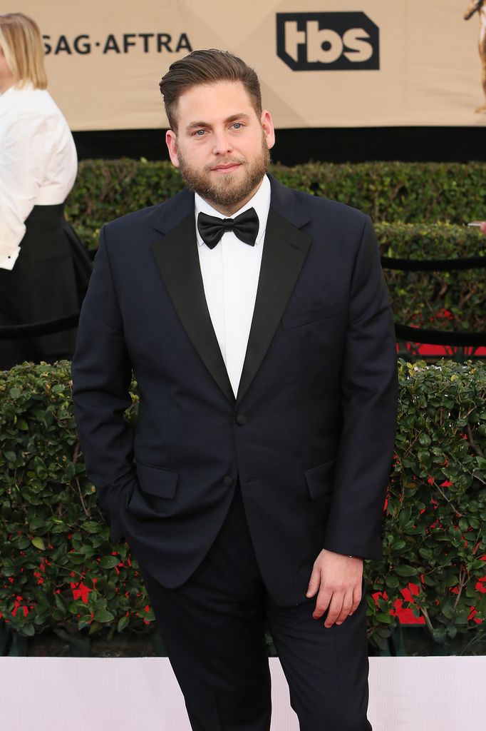 jonah hill black suit
