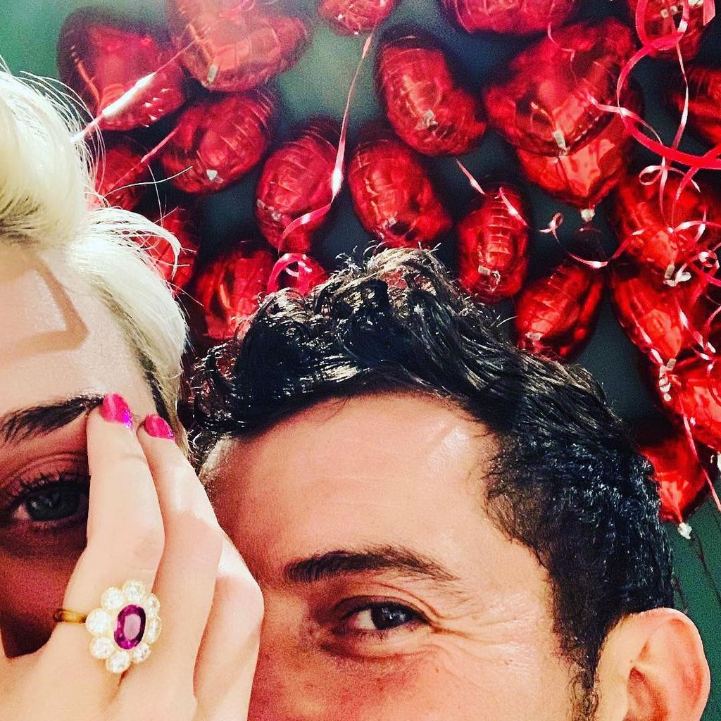 Katy Perry and Orlando Bloom's engagement photo