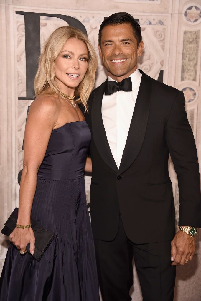  Kelly Ripa and Mark Consuelos attend the Ralph Lauren 50th Anniversary event during New York Fashion Week at Bethesda Terrace on September 7, 2018