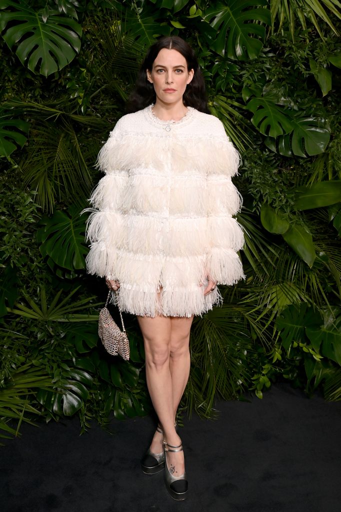 Riley Keough attends the CHANEL and Charles Finch Annual Pre-Oscar Dinner at the Polo Lounge at The Beverly Hills Hotel on March 01, 2025 in Beverly Hills, California