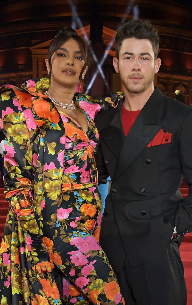 Priyanka Chopra and Nick Jonas arrive at The Fashion Awards 2021 at Royal Albert Hall in London, England