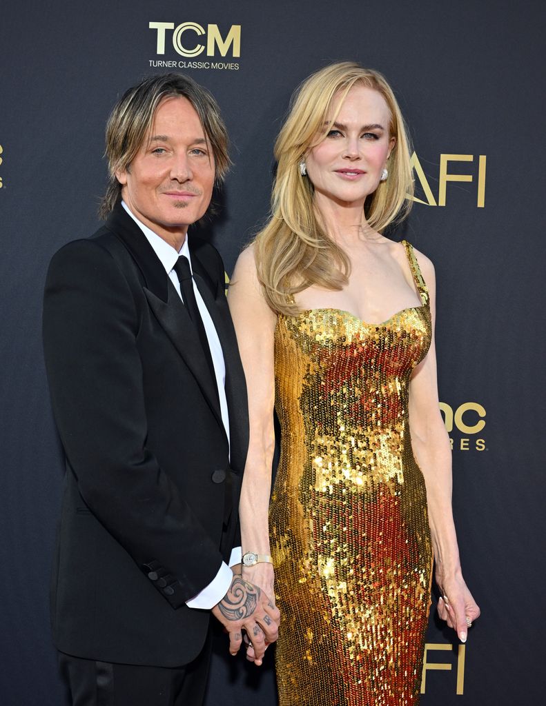 Keith Urban and Nicole Kidman attend the 49th AFI Life Achievement Award Gala Tribute Celebrating Nicole Kidman at Dolby Theatre on April 27, 2024