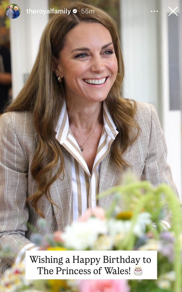 King Charles and Queen Camilla wished the Princess of Wales a happy birthday