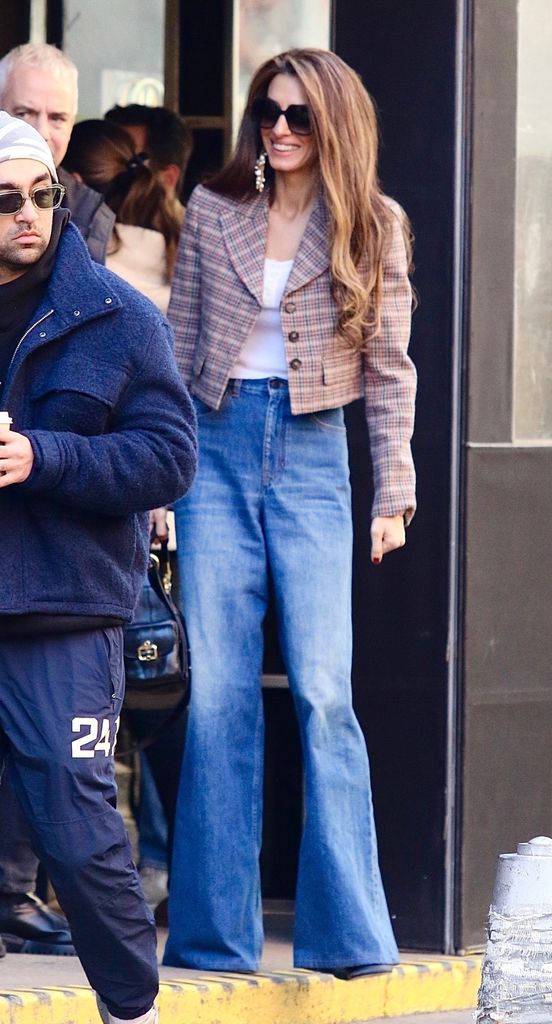 Amal Clooney goes undercover in high-waisted jeans as husband George makes change to his appearance